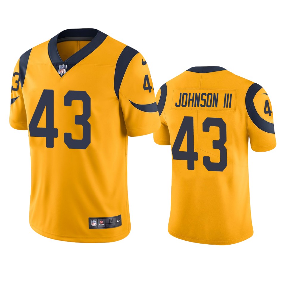 Los Angeles Rams John Johnson Iii Gold Nike Color Rush Limited Jersey - Cocomos