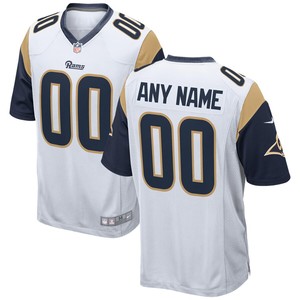 Los Angeles Rams Nike 2018 Custom Game Jersey - White