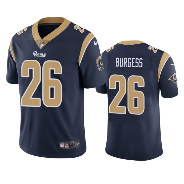 Los Angeles Rams Terrell Burgess Navy Vapor Limited Jersey