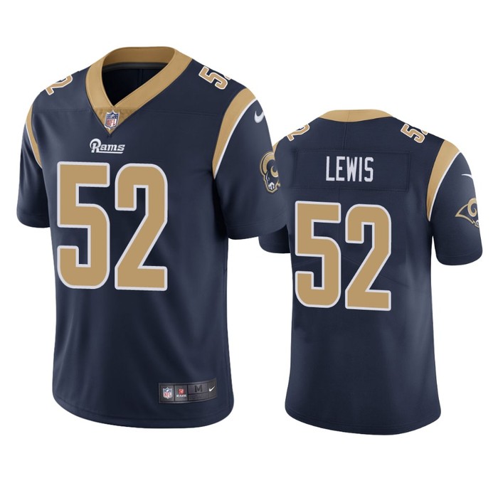 Los Angeles Rams Terrell Lewis Navy Vapor Limited Jersey