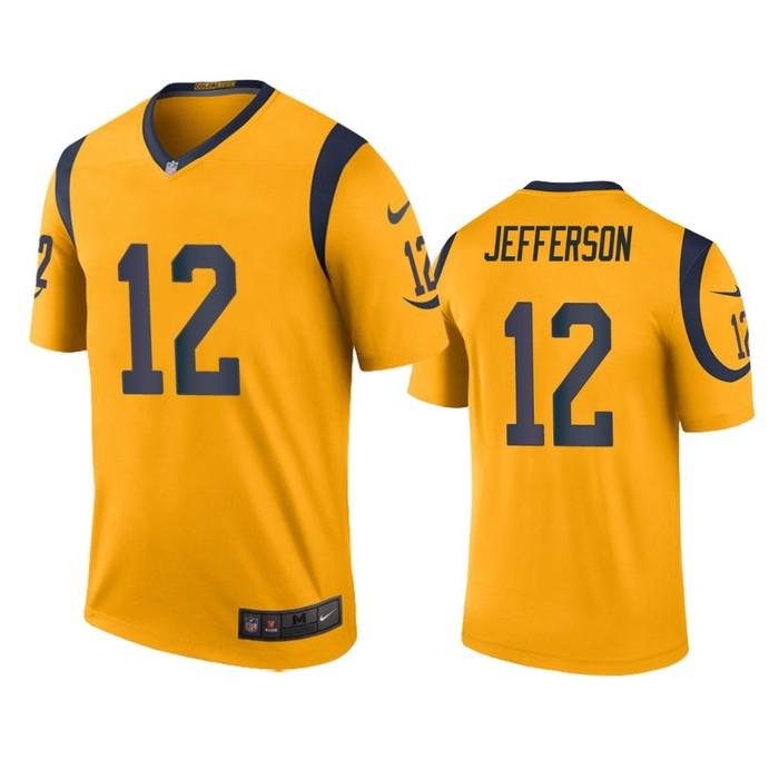 Los Angeles Rams Van Jefferson Gold Color Rush Legend Jersey