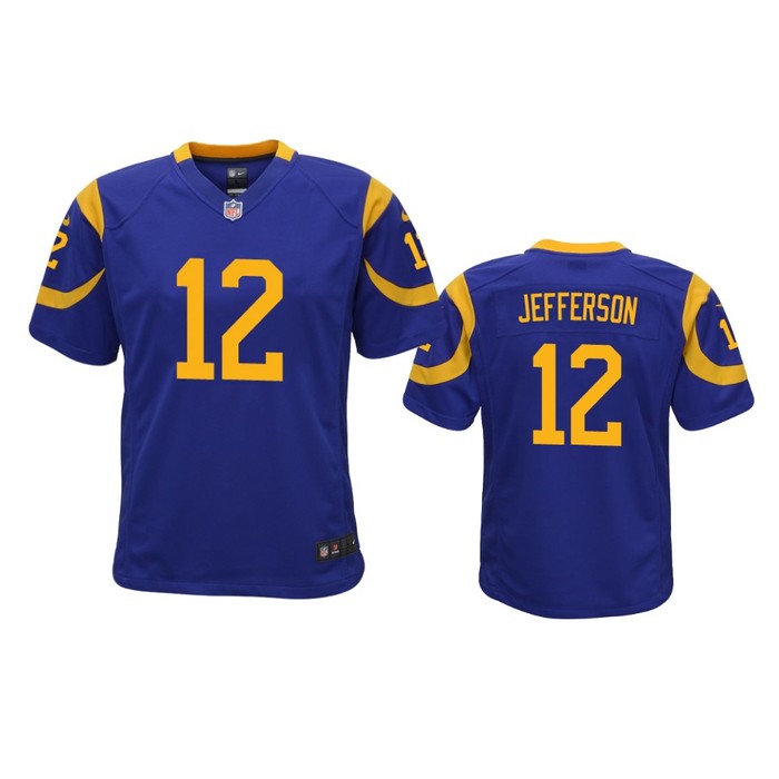 Los Angeles Rams Van Jefferson Royal 2020 Nfl Draft Game Jersey