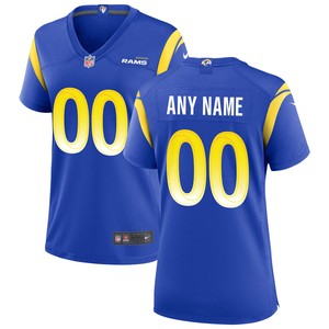 Los Angeles Rams Womens Custom Game Jersey Royal Custom Jerseys Nfl