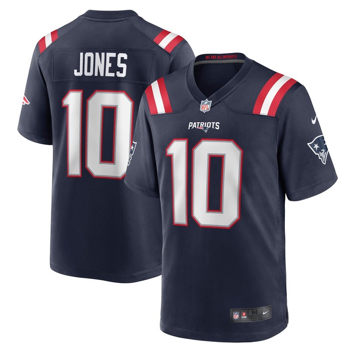 Mac Jones New England Patriots Player Game Jersey Navy Nfl