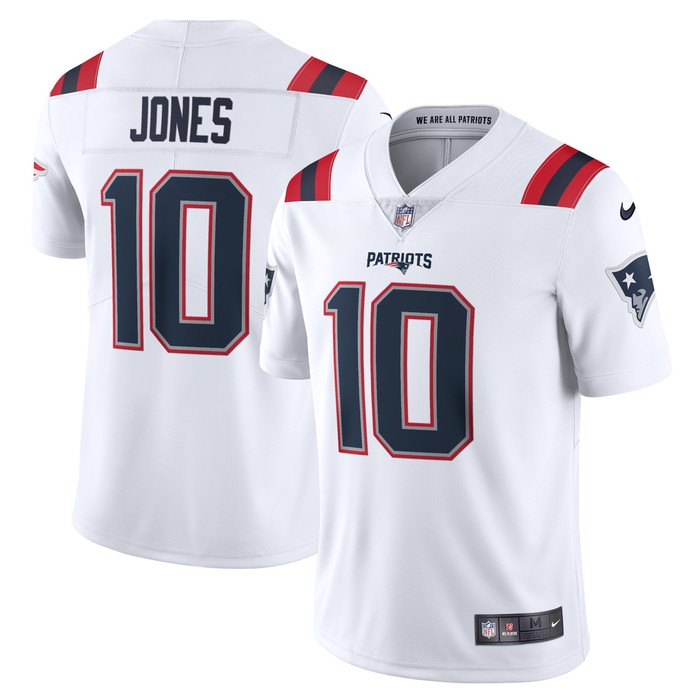 Mac Jones New England Patriots Vapor Limited Jersey - White Nfl