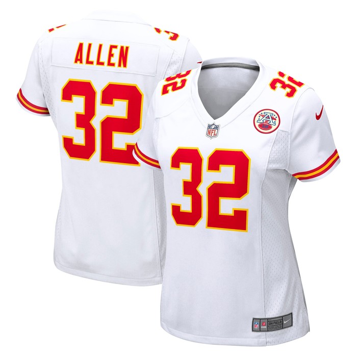 Marcus Allen Kansas City Chiefs Womens Retired Game Jersey - White Nfl