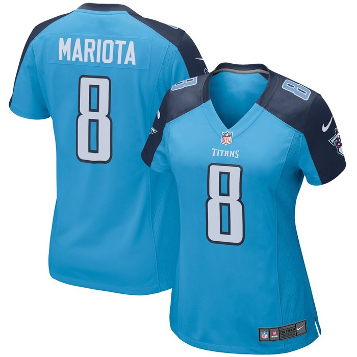 Marcus Mariota Tennessee Titans Nike Womens Alternate Game Jersey - Light Blue - Cocomos