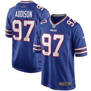 Mario Addison Buffalo Bills Game Player Jersey - Royal Nfl