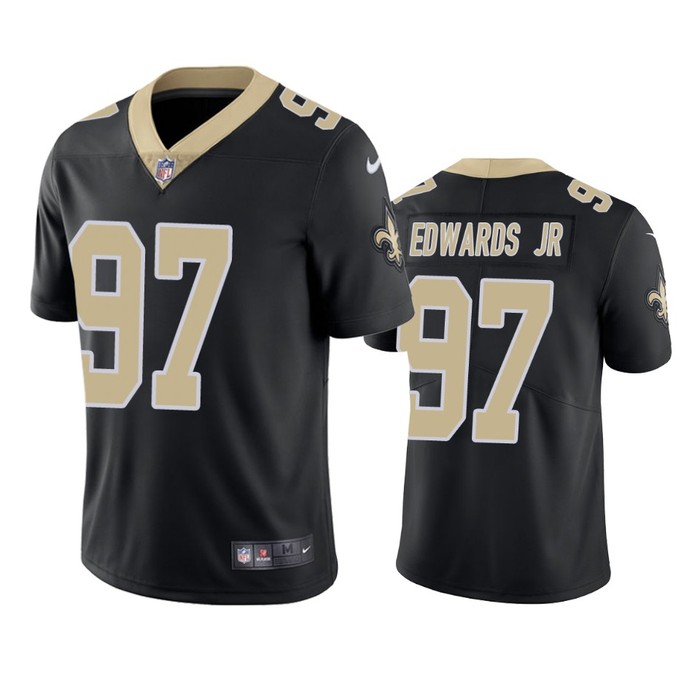 Mario Edwards Jr New Orleans Saints Black Vapor Limited Jersey