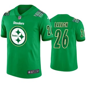 Mark Barron Pittsburgh Steelers #26 Jersey St. Patricks Day Green - Mens