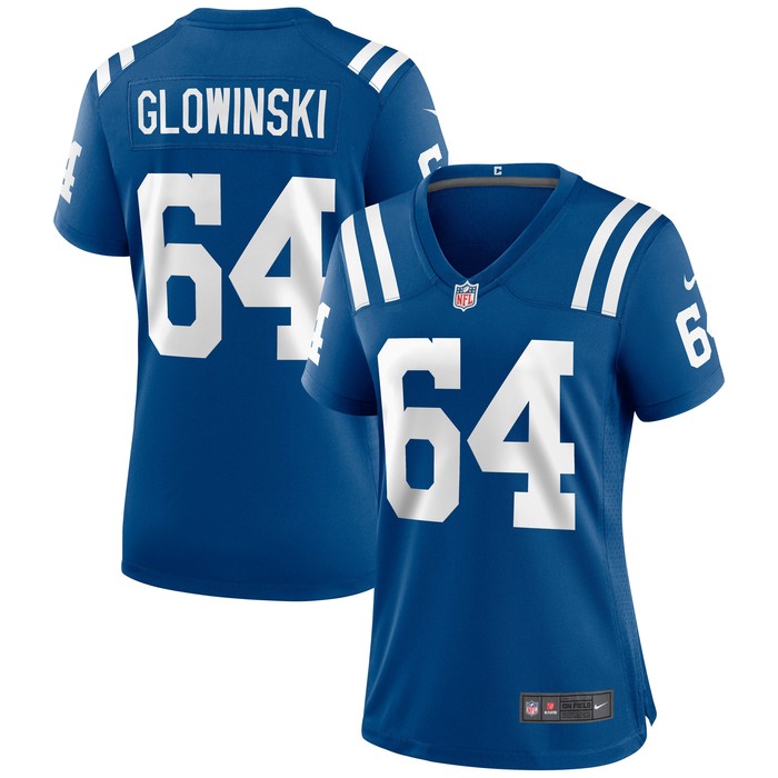 Mark Glowinski Indianapolis Colts Womens Game Jersey - Royal Nfl