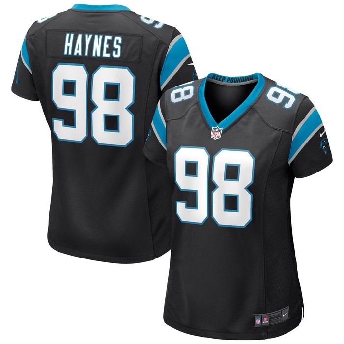 Marquis Haynes Carolina Panthers Womens Game Jersey - Black Nfl