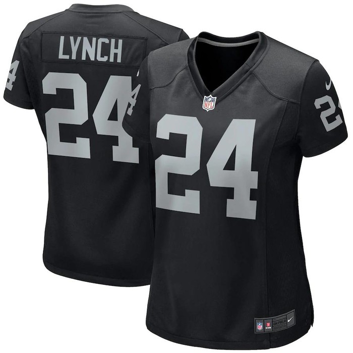 Marshawn Lynch Las Vegas Raiders Nike Womens Game Jersey - Black