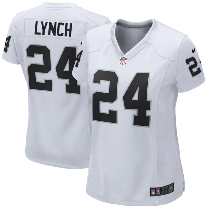 Marshawn Lynch Las Vegas Raiders Nike Womens Game Jersey - White