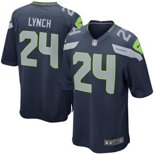 Marshawn Lynch Seattle Seahawks Nike Game Jersey - College Navy