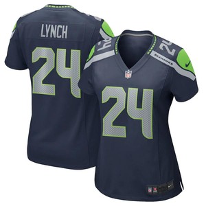 Marshawn Lynch Seattle Seahawks Nike Womens Game Jersey - College Navy