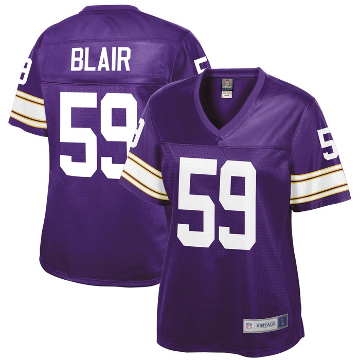 Matt Blair Minnesota Vikings Nfl Pro Line Womens Retired Player Jersey - Purple Nfl