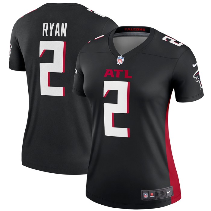 Matt Ryan Atlanta Falcons Womens Legend Jersey - Black Nfl