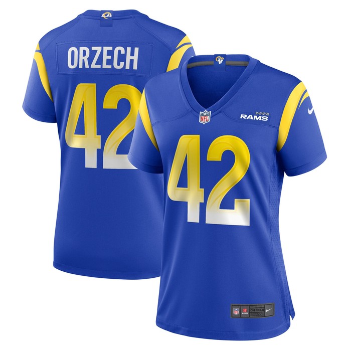 Matthew Orzech Los Angeles Rams Womens Game Jersey - Royal Nfl