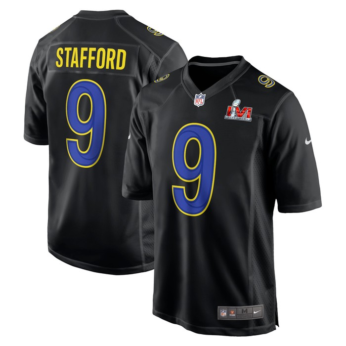 Matthew Stafford Los Angeles Rams Super Bowl Lvi Bound Game Fashion Jersey - Black Nfl