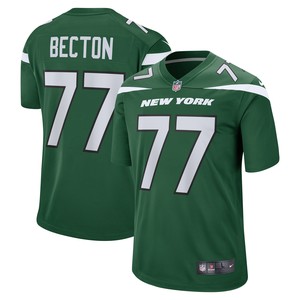 Mekhi Becton New York Jets Player Game Jersey - Gotham Green Nfl