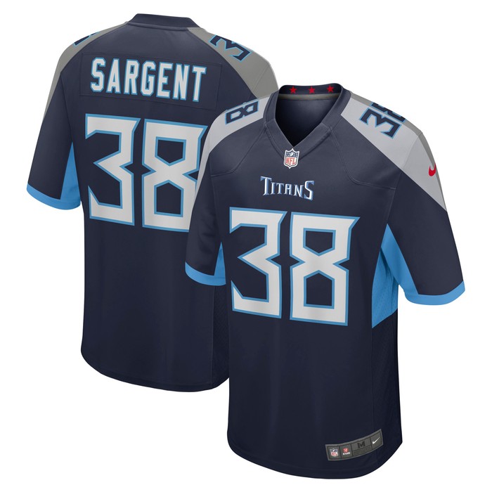 Mekhi Sargent Tennessee Titans Game Jersey - Navy Nfl