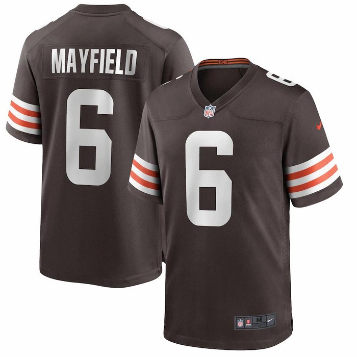 Mens Cleveland Browns Baker Mayfield Nike Brown Game Player Jersey