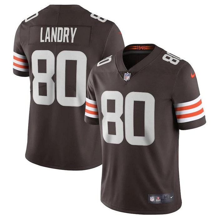 Mens Cleveland Browns Jarvis Landry Nike Brown Vapor Limited Player Jersey