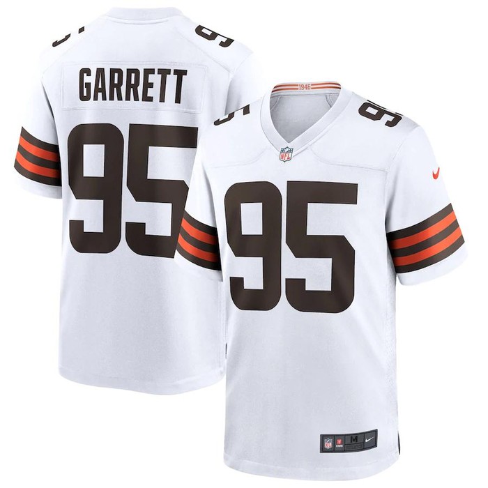 Mens Cleveland Browns Myles Garrett Nike White Player Game Jersey