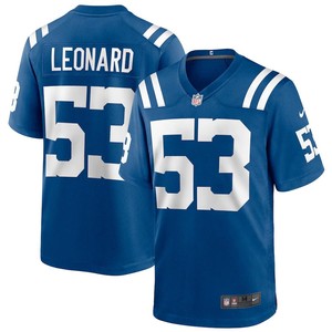 Mens Indianapolis Colts Darius Leonard Nike Royal Game Player Jersey