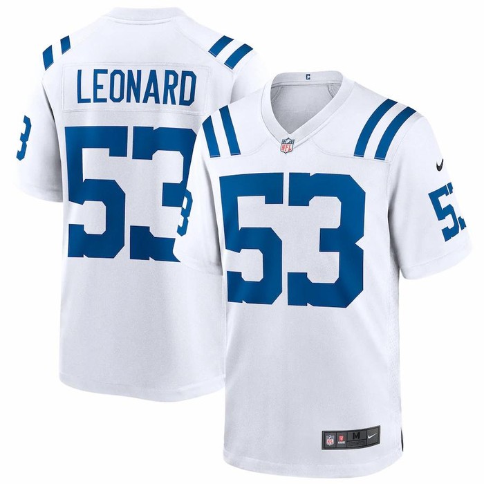 Mens Indianapolis Colts Darius Leonard Nike White Game Player Jersey