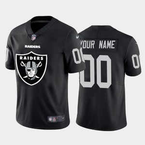 Mens Las Vegas Raiders Active Player Custom Black Team Big Logo Limited Stitched Jersey