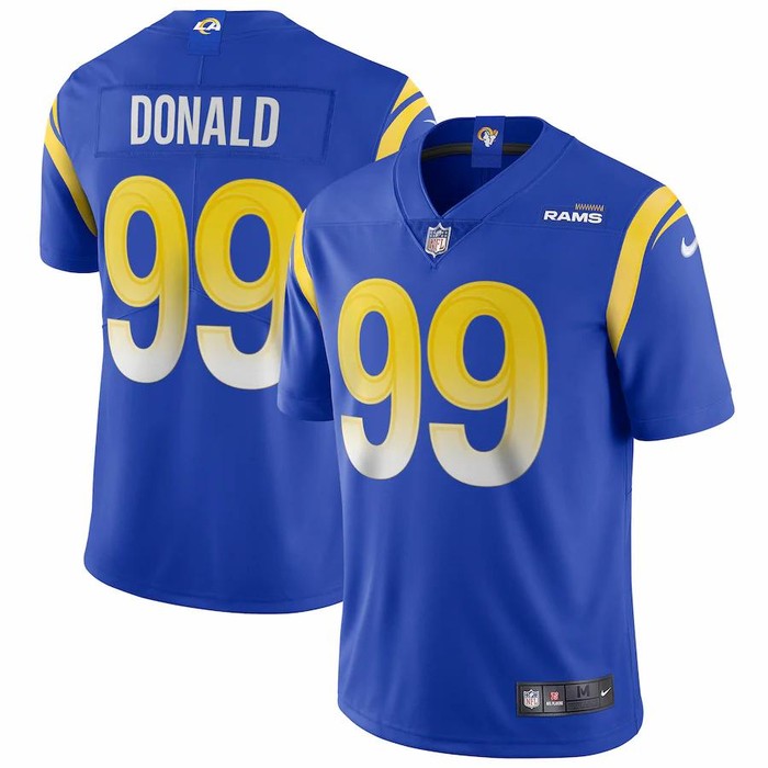 Mens Los Angeles Rams Aaron Donald Nike Royal Vapor Limited Jersey