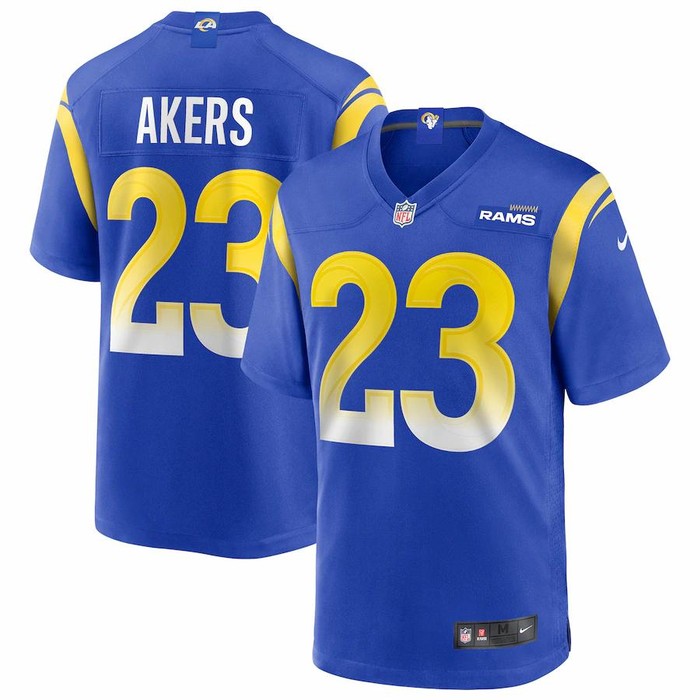 Mens Los Angeles Rams Cam Akers Nike Royal 2020 Nfl Draft Pick Game Jersey - Cocomos