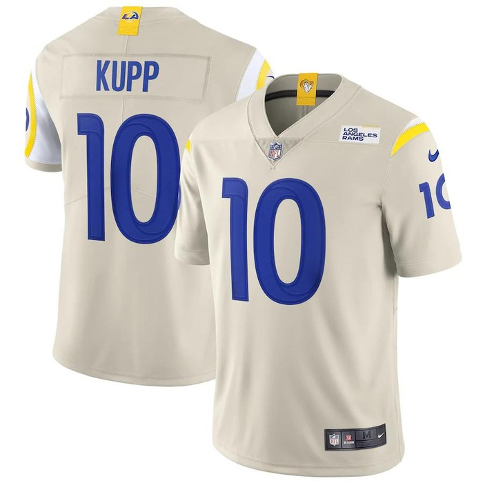 Mens Los Angeles Rams Cooper Kupp Nike Bone Vapor Limited Jersey