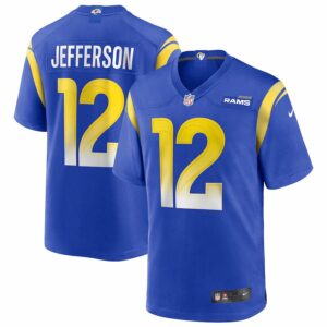 Mens Los Angeles Rams Van Jefferson Nike Royal 2020 Nfl Draft Pick Game Jersey - Cocomos