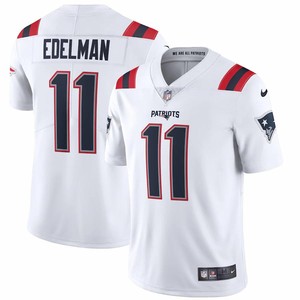 Mens New England Patriots Julian Edelman Nike White Vapor Limited Jersey