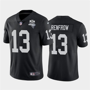 Mens Oakland Raiders Black #13 Hunter Renfrow 2020 Inaugural Season Vapor Limited Stitched Nfl Jersey