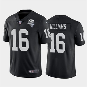 Mens Oakland Raiders Black #16 Tyrell Williams 2020 Inaugural Season Vapor Limited Stitched Nfl Jersey