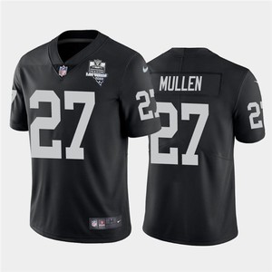 Mens Oakland Raiders Black #27 Trayvon Mullen 2020 Inaugural Season Vapor Limited Stitched Nfl Jersey