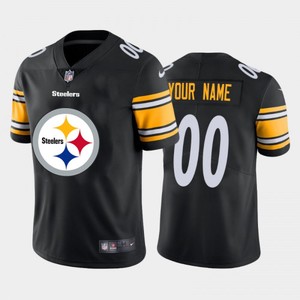 Mens Pittsburgh Steelers Active Player Custom Black 2020 Team Big Logo Limited Stitched Jersey - Cocomos