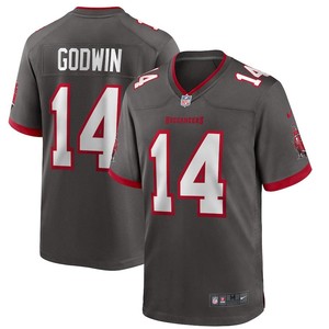 Mens Tampa Bay Buccaneers Chris Godwin Nike Pewter Alternate Game Jersey