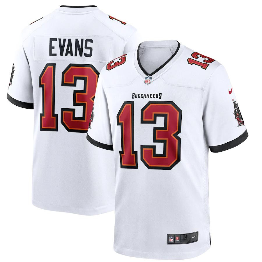 Mens Tampa Bay Buccaneers Mike Evans Nike White Game Jersey - Cocomos