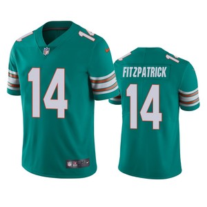 Miami Dolphins #14 Ryan Fitzpatrick Aqua Vapor Untouchable Limited Jersey - Mens