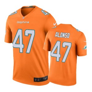 Miami Dolphins #47 Kiko Alonso Nike Color Rush Orange Jersey