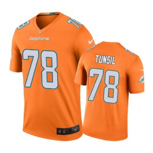 Miami Dolphins #78 Laremy Tunsil Nike Color Rush Orange Jersey