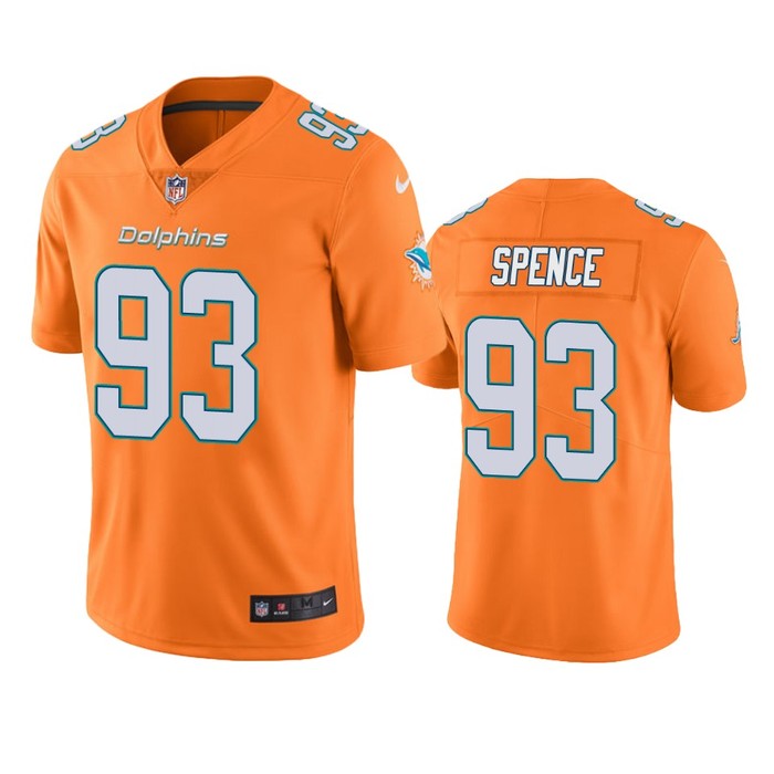 Miami Dolphins Akeem Spence Orange Nike Color Rush Limited Jersey