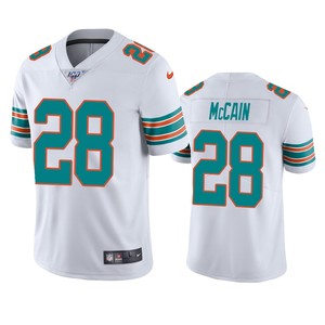 Miami Dolphins Bobby Mccain White 100th Season Vapor Limited Jersey