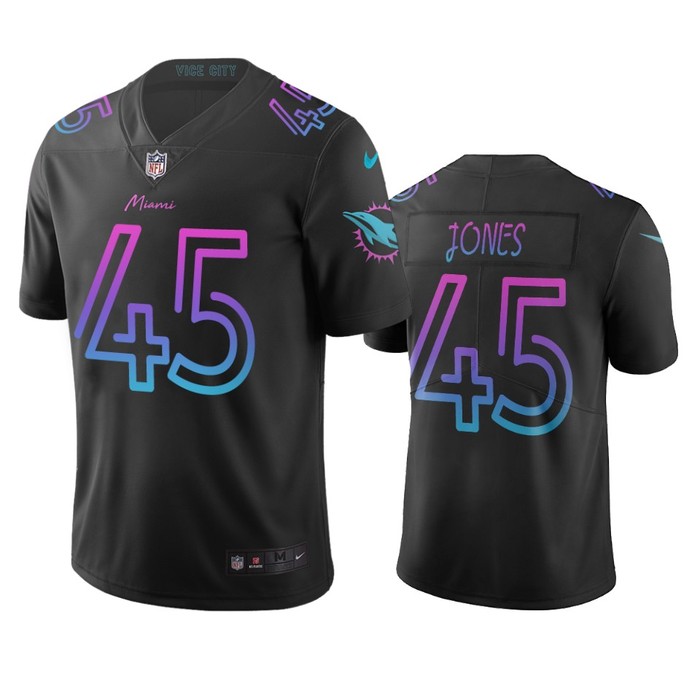 Miami Dolphins Brandon Jones Black City Edition Vapor Limited Jersey