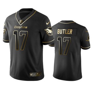 Miami Dolphins Brice Butler Black 2019 Vapor Limited Golden Edition Jersey